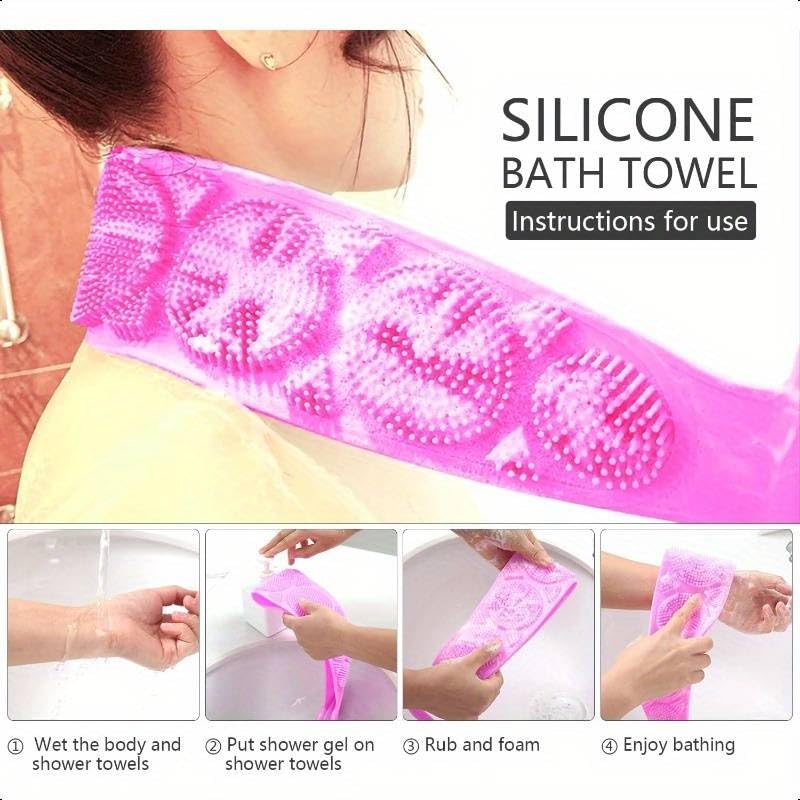 Silicone Back Scrubber for Shower